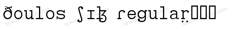 Doulos SIL Regular字体转换